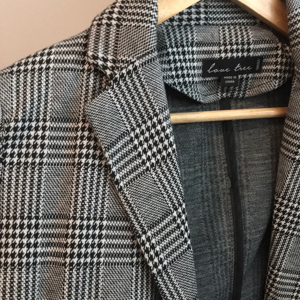 Forever 21 Black and Gray Plaid Blazer - Picture 4 of 4
